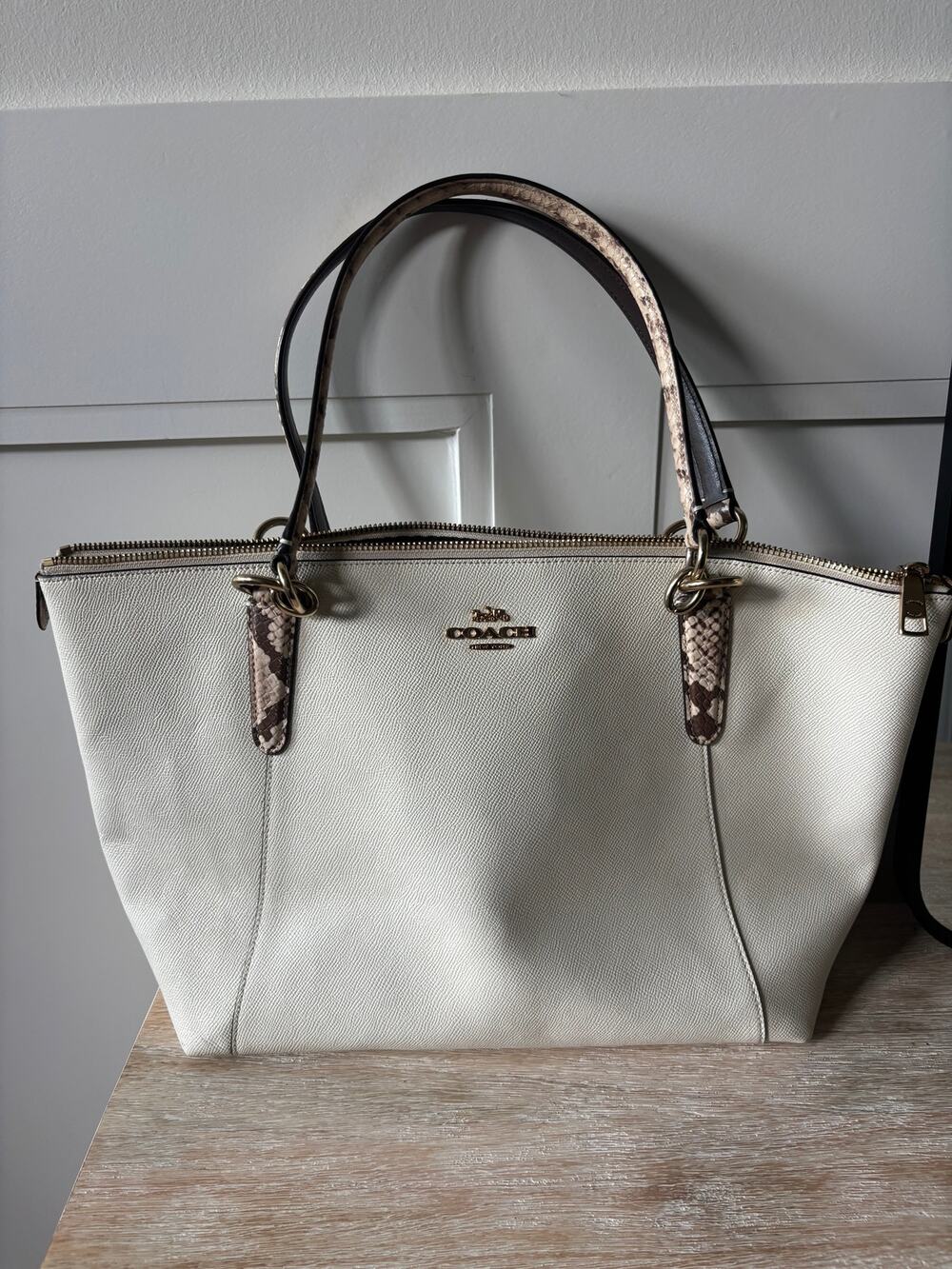 Coach Snakeskin Tote